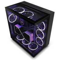 product-name:NZXT H9 Elite Premium Dual-Chamber Mid-Tower Tempered Glass Gaming Case w/ 3xF120 RGB Duo + F120Q Rear Fans & USB Type-C Port - Black,supplier-name:Mania Computer Store