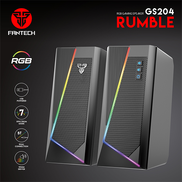 product-name:Fantech GS204 Rumble RGB Gaming Speaker,supplier-name:Mania Computer Store