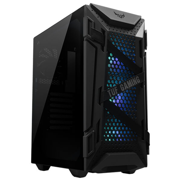 product-name:ASUS TUF Gaming GT301 ATX Mid-Tower AURA Addressable RGB CASE,supplier-name:Mania Computer Store