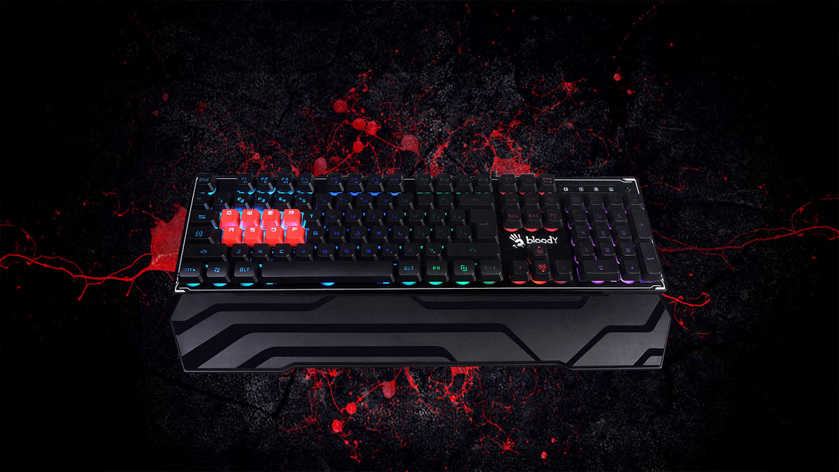 product-name:BLOODY B3370R 8 LIGHT STRIKE MECHANICAL GAMING KEYBOARD,supplier-name:Number One Store