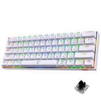 product-name:REDRAGON DRAGONBORN K630W RGB 60% SOFT TOUTCH WIRED MECHANICAL GAMING KEYOARD - WHITE,supplier-name:Number One Store