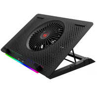 product-name:REDRAGON GCP500 IVY 5 FANS RGB LIGHT FAN CONTROL BUTTON 2 USB ALUMINUM PANEL FASTER LAPTOP COOLER,supplier-name:Number One Store