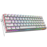 product-name:REDRAGON K530W RGB DRACONIC PRO 60% 61 KEYS WIRELESS 2.4GHZ/BT/WIRED MECHANICAL BROWN SWITCH GAMING KEYBOARD - WHITE,supplier-name:Number One Store