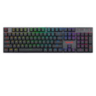 product-name:REDRAGON K535 RGB LED BACKLIT LOW PROFILE WIRED MACRO 104 KEYS RED SWITCHES MECHANICAL GAMING KEYBOARD,supplier-name:Number One Store