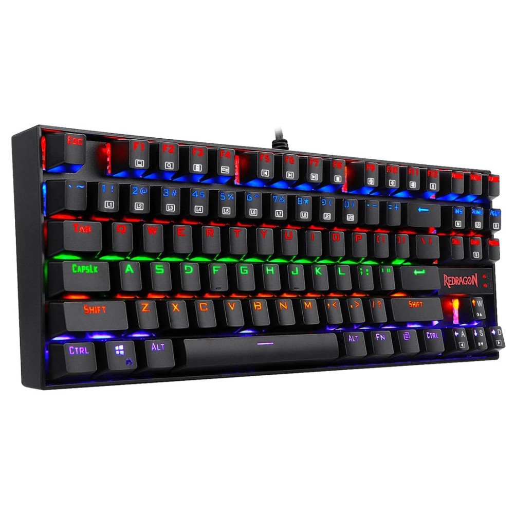 product-name:REDRAGON K552 RGB KUMARA TKL 87 KEYS MECHANICAL GAMING KEYBOARD BLUE SWITCH - BLACK,supplier-name:Number One Store