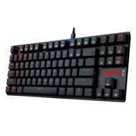 product-name:REDRAGON K607 LOW PROFILE 87 KEY TENKEYLESS RGB LED BACKLIT WIRED MECHANICAL GAMING KEYBOARD - BLACK,supplier-name:Number One Store