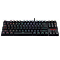 product-name:REDRAGON K607 LOW PROFILE 87 KEY TENKEYLESS RGB LED BACKLIT WIRED MECHANICAL GAMING KEYBOARD - BLACK,supplier-name:Number One Store