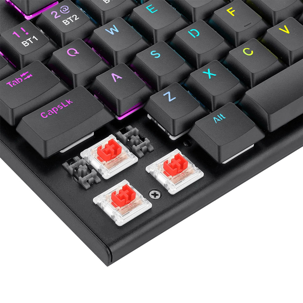 product-name:REDRAGON K618 HORUS WIRELESS RGB MECHANICAL KEYBOARD BLUETOOTH 2.4GHZ WIRED TRI-MODE ULTRA-THIN LOW PROFILE GAMING KEYBOARD,supplier-name:Number One Store