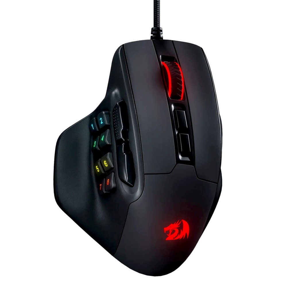 product-name:REDRAGON M811 RGB AATROX MMO 15 PROGRAMMABLE BUTTONS WIRED 12400DPI GAMING MOUSE - BLACK,supplier-name:Number One Store