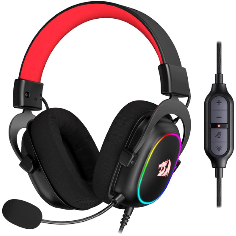 product-name:REDRAGON ZEUS-X H510 RGB 7.1 SURROUND SOUND MEMORY FOAM EAR PADS - 53MM DRIVERS WIRED GAMING HEADSET,supplier-name:Number One Store