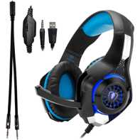 product-name:BEEXCELLENT GM1 WIRED 3.5MM OVER-EAR PRO GAMING HEADSET DEEP SOUND WITH LED LIGHTING AND MICROPHONE - BLUE,supplier-name:Number One Store