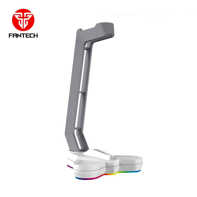 product-name:FANTECH TOWER AC3001S SPACE EDITION TRIANGULAR BASE 10 RGB MODE HEADSET STAND - WHITE,supplier-name:Number One Store