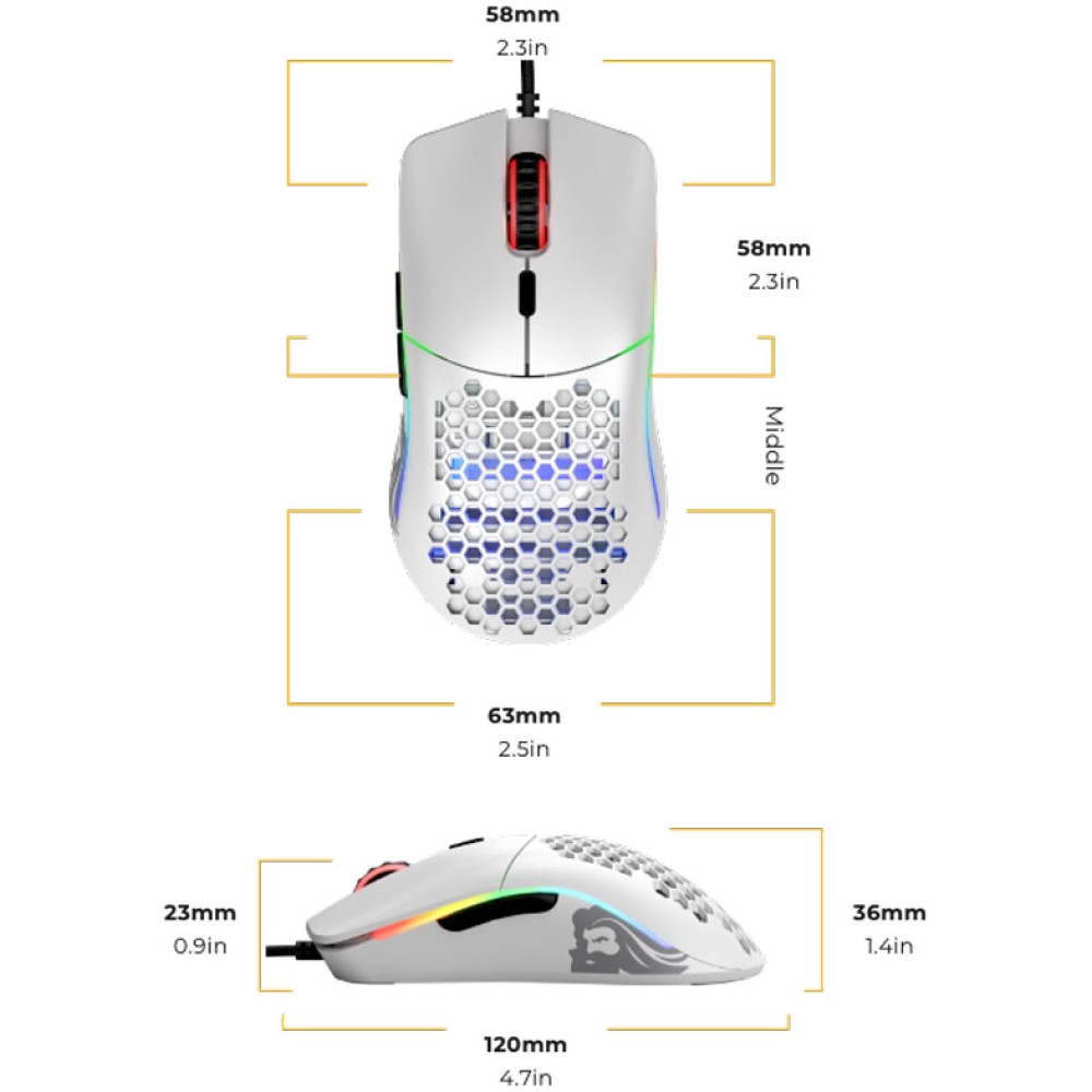 product-name:GLORIOUS GAMING MOUSE MODEL O»MATTE WHITE,supplier-name:Number One Store