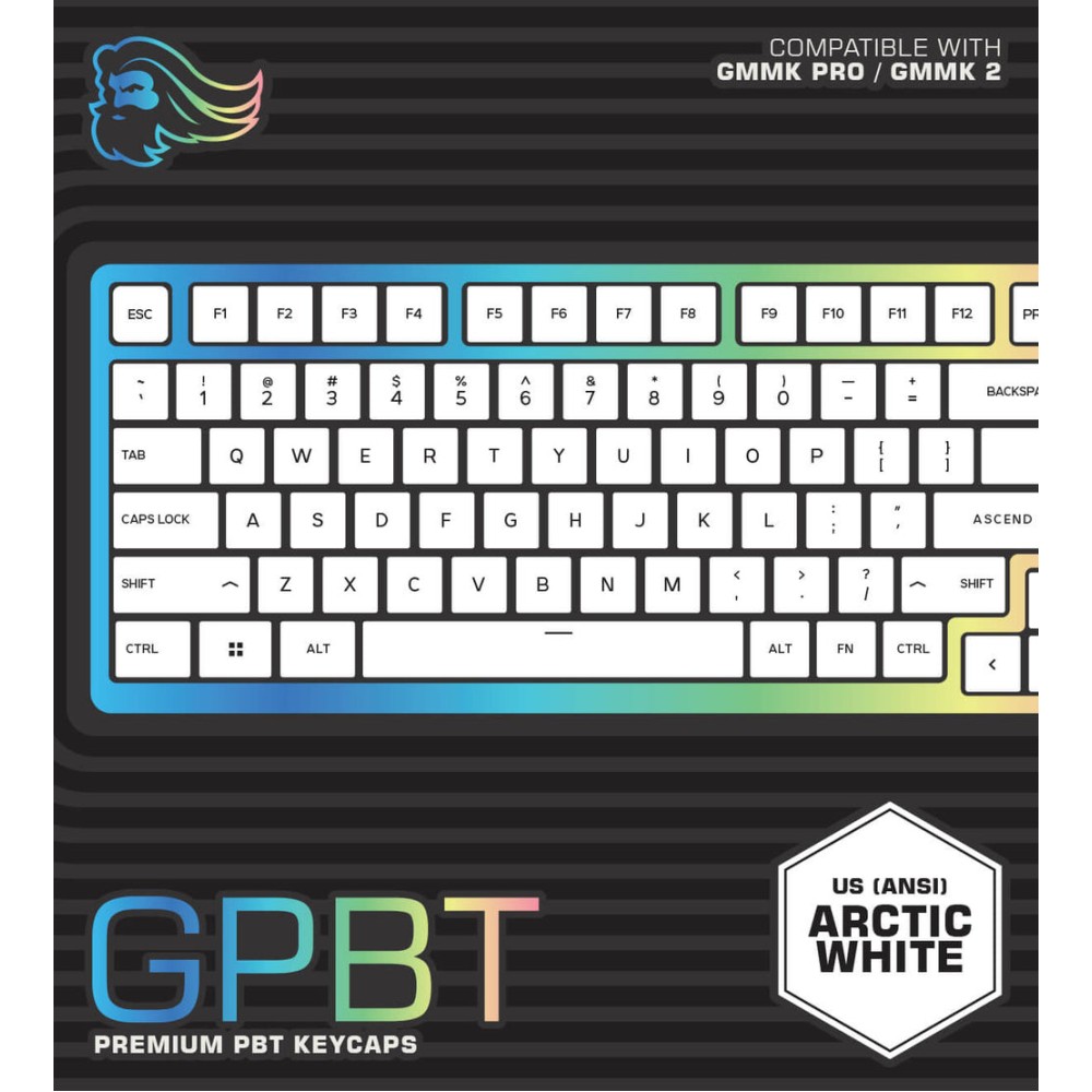 product-name:GLORIOUS GPBT PREMIUM PBT KEYCAPS»White,supplier-name:Number One Store