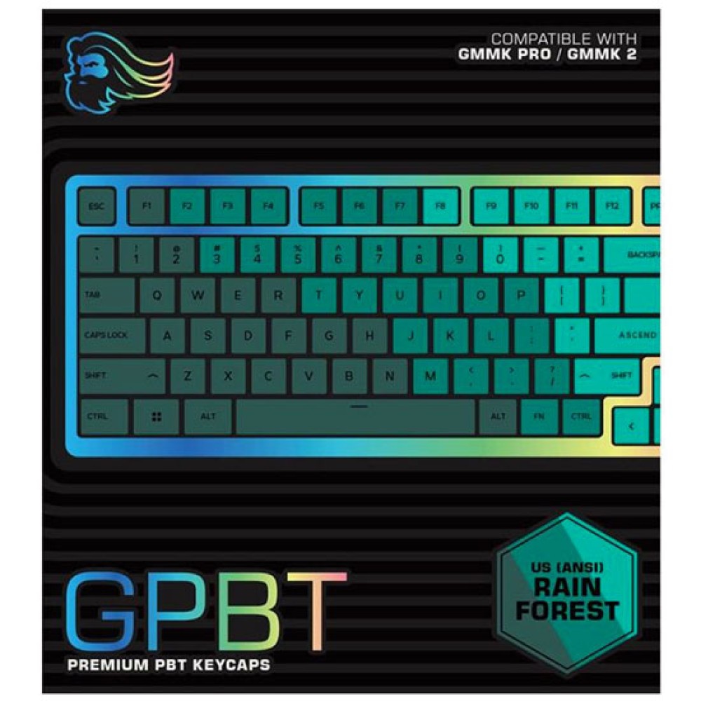 product-name:GLORIOUS GPBT PREMIUM PBT KEYCAPS»RAIN FOREST,supplier-name:Number One Store