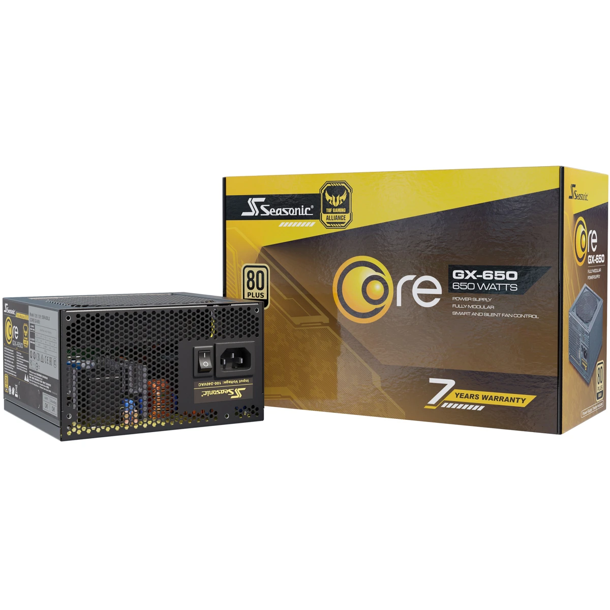 product-name:Seasonic CORE GX-650 650W 80+ Gold Full-Modular Fan Control Silent & Cooling Mode,supplier-name:Mania Computer Store