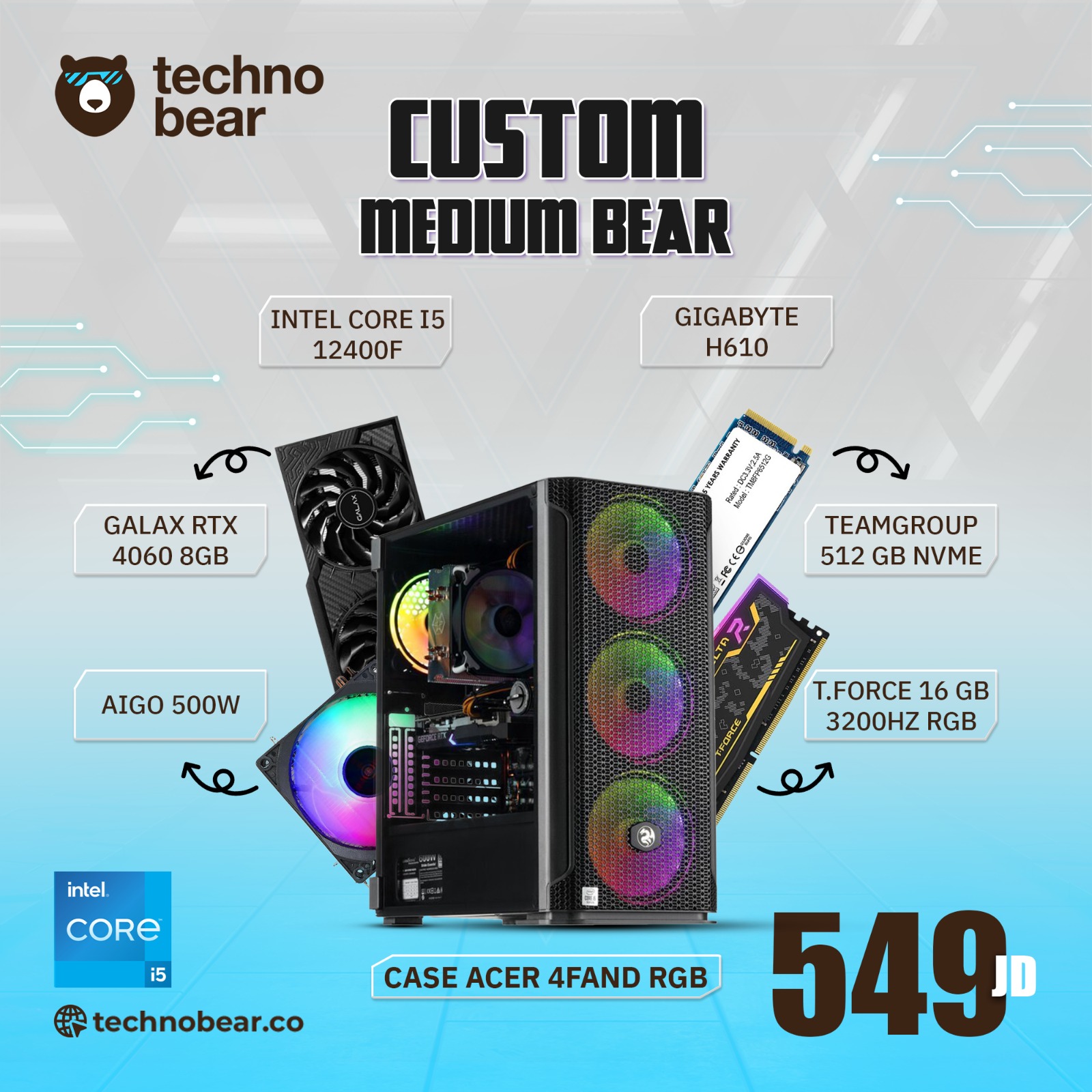 product-name:Custom Medium bear,supplier-name:Mania Computer Store