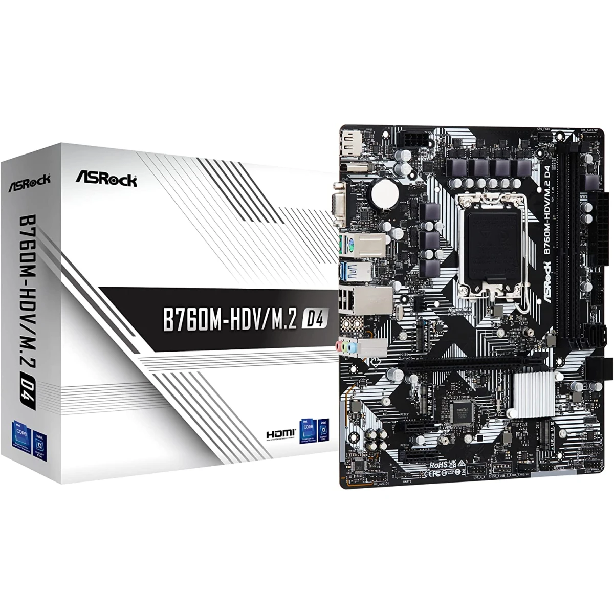 product-name:ASRock B760M-HDV/M.2 D4 Intel 13th Gen Motherboard PCIe 4.0 DDR4 1x M.2 PCIe 4.0 Mainboard,supplier-name:Mania Computer Store