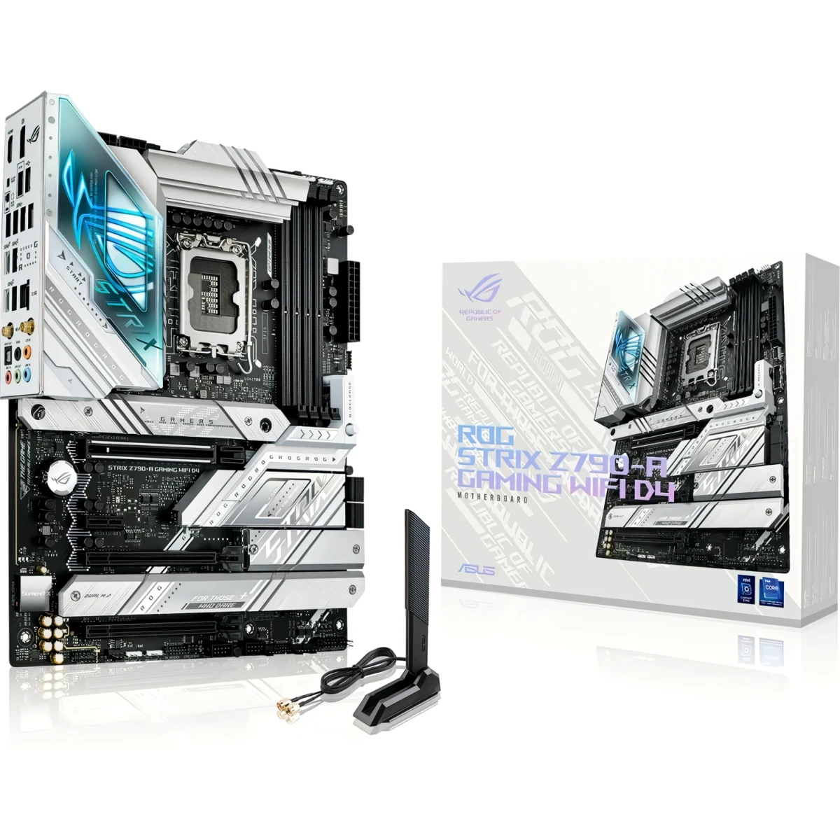 product-name:ASUS ROG Strix Z790-A Gaming WiFi 6E 4x M.2 slots PCIe 5.0 USB 3.2 Gen 2x2 Type-C® Aura Sync RGB,supplier-name:Mania Computer Store