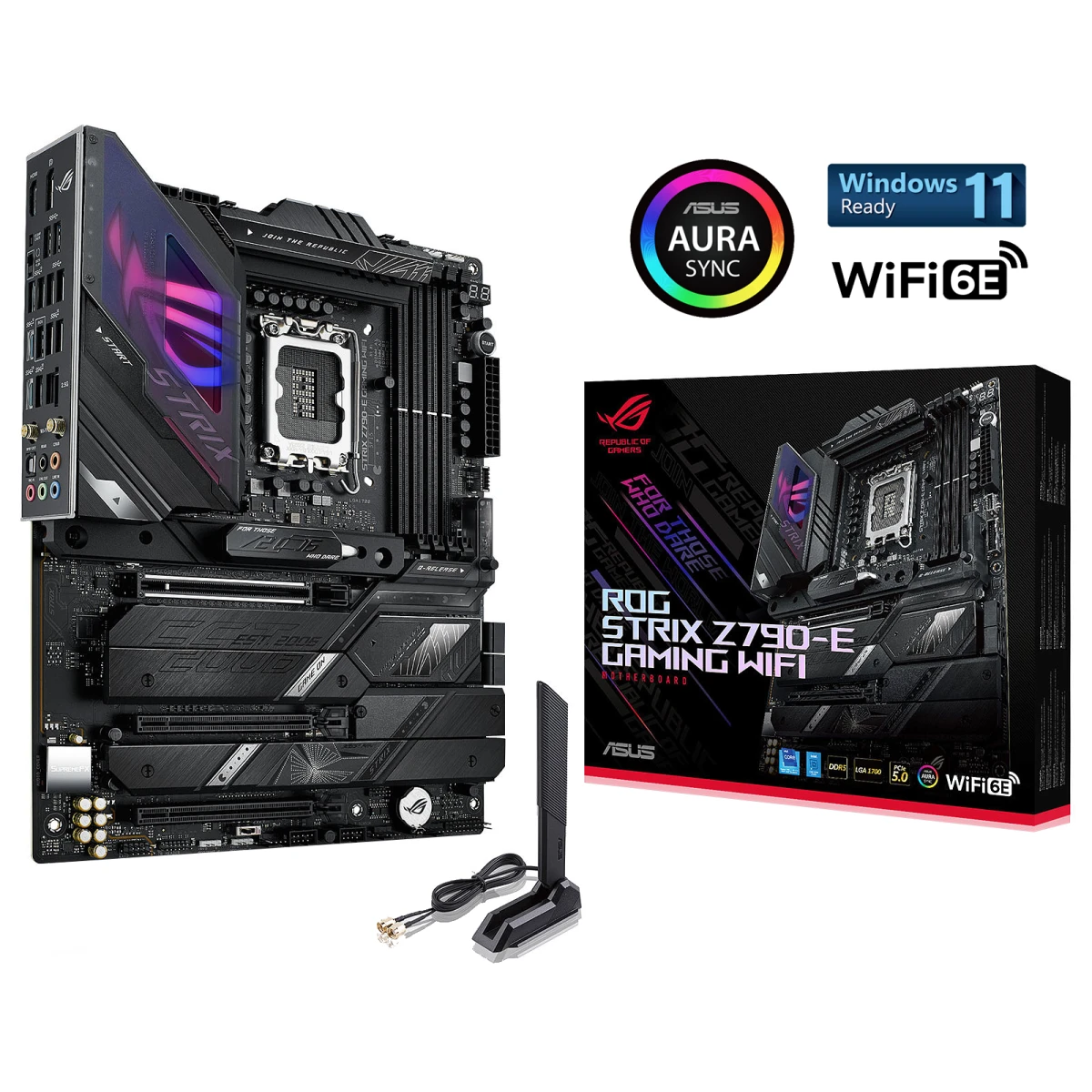 product-name:ASUS ROG Strix Z790-E Gaming WiFi 6E Intel 12th&13th Gen Motherboard PCIe 5.0 DDR5 Thunderbolt 4 Support up to 5xM.2,supplier-name:Mania Computer Store