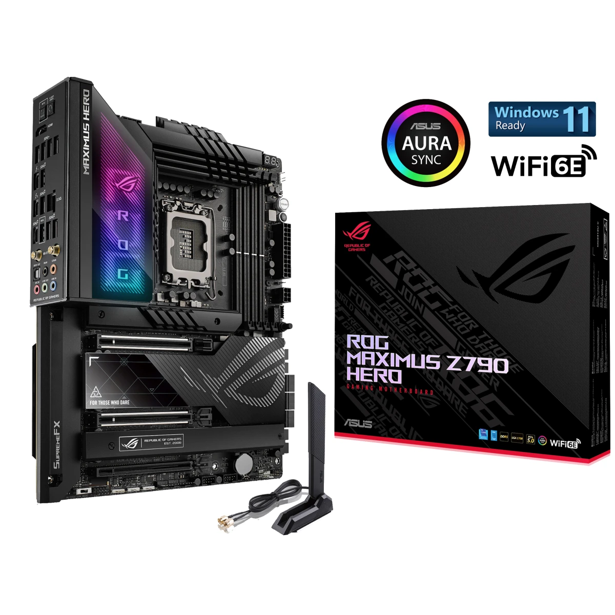 product-name:ASUS ROG Maximus Z790 Hero (WiFi 6E) Intel 13th&12th Gen Motherboard PCIe 5.0 DDR5 5x M.2/ 2x Thunderbolt 4,supplier-name:Mania Computer Store