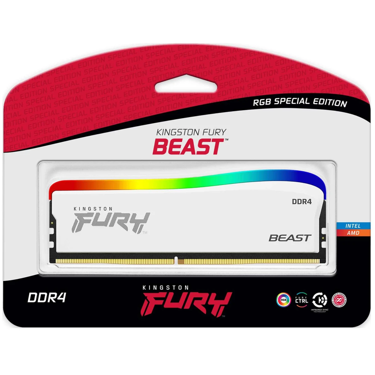 product-name:Kingston FURY Beast RGB 8GB (1 x 8GB) 3600MHz DDR4 RAM Special Edition - White,supplier-name:Mania Computer Store