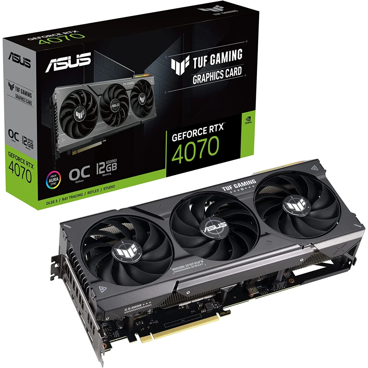 product-name:ASUS TUF Gaming NVIDIA GeForce RTX 4070 12GB GDDR6X OC Edition PCIe 4.0 Gaming Graphics Card,supplier-name:Mania Computer Store