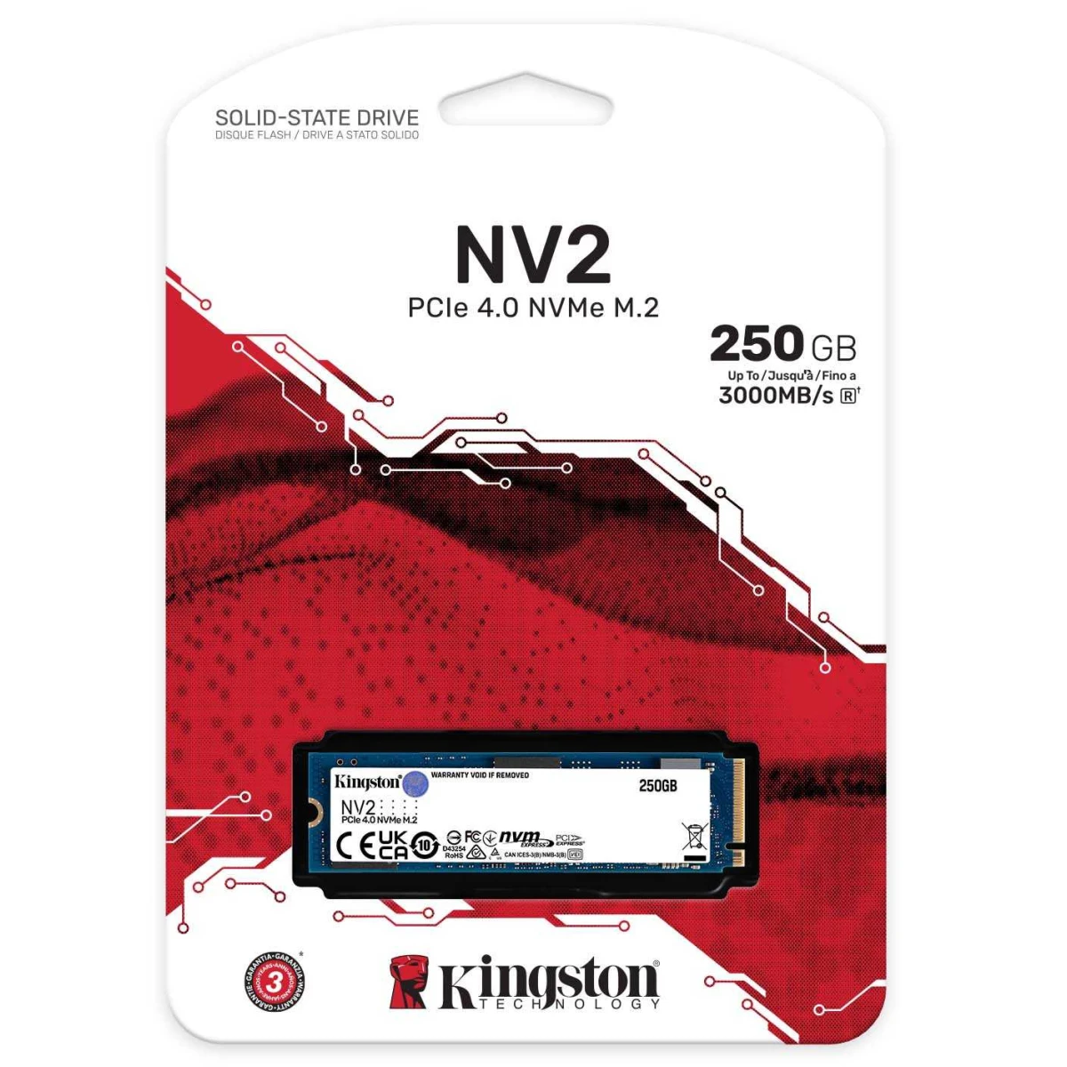 product-name:Kingston NV2 250GB M.2 2280 NVMe PCIe 4.0 Internal SSD Up to 3000 MB/s,supplier-name:Mania Computer Store