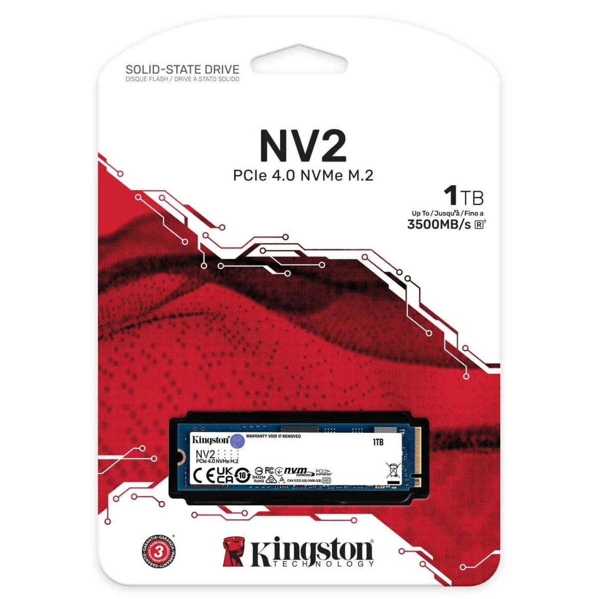 product-name:Kingston NV2 1TB M.2 2280 NVMe PCIe 4.0 Internal SSD Up to 3500 MB/s,supplier-name:Mania Computer Store