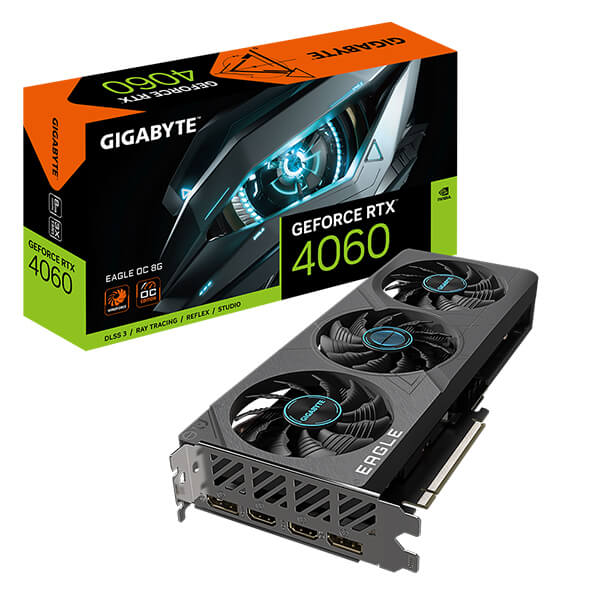 product-name:GIGABYTE GEFORCE RTX 4060 EAGLE OC 8GB GDDR6 Graphics Card,supplier-name:Mania Computer Store