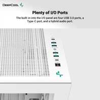 product-name:DeepCool CH780 ATX+ Panoramic Dual Chamber w/ Vertical Mount & Gen 4 Riser Cable Tempered Glass 3x Trinity 140mm ARGB Fans - White,supplier-name:Mania Computer Store