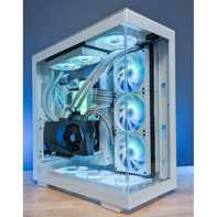 product-name:DeepCool CH780 ATX+ Panoramic Dual Chamber w/ Vertical Mount & Gen 4 Riser Cable Tempered Glass 3x Trinity 140mm ARGB Fans - White,supplier-name:Mania Computer Store