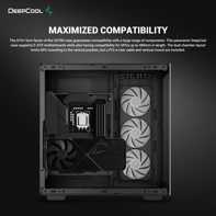 product-name:DeepCool CH780 ATX+ Panoramic Dual Chamber w/ Vertical Mount & Gen 4 Riser Cable Tempered Glass 3x Trinity 140mm ARGB Fans - Black,supplier-name:Mania Computer Store