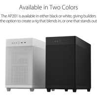 product-name:ASUS Prime AP201 MicroATX Tool-Free Side Panels & a Quasi-Filter Mesh Support 360mm Coolers & Graphics Cards 338mm Long - White,supplier-name:Mania Computer Store