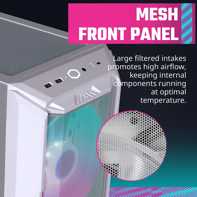 product-name:Cooler Master HAF 500 White Edition High Airflow Mesh ARGB Lighting Fans USB 3.2 Gen 2 Type C,supplier-name:Mania Computer Store