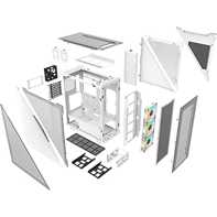 product-name:Thermaltake Divider 500 w/ 3x120mm ARGB Front + 1x 120mm Rear Fans + 2 Symmetrical Triangular Panels - White,supplier-name:Mania Computer Store