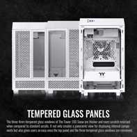 product-name:Thermaltake The Tower 100 Mini Tower Tempered Glass M-ITX Case - White,supplier-name:Mania Computer Store