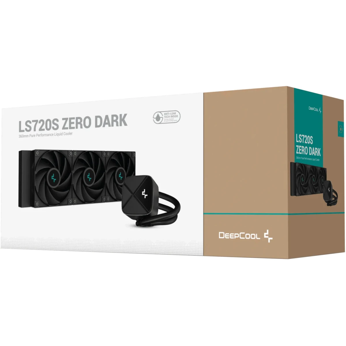 product-name:DeepCool LS520S ZERO DARK Liquid Cooler 240mm 3100RPM 280W TDP AIO Cooler Anti-Leak Tech CPU Water Cooler Textured Block For AMD & Intel - Black,supplier-name:Mania Computer Store