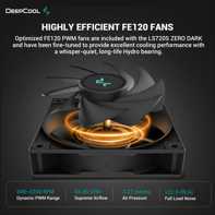 product-name:DeepCool LS520S ZERO DARK Liquid Cooler 240mm 3100RPM 280W TDP AIO Cooler Anti-Leak Tech CPU Water Cooler Textured Block For AMD & Intel - Black,supplier-name:Mania Computer Store