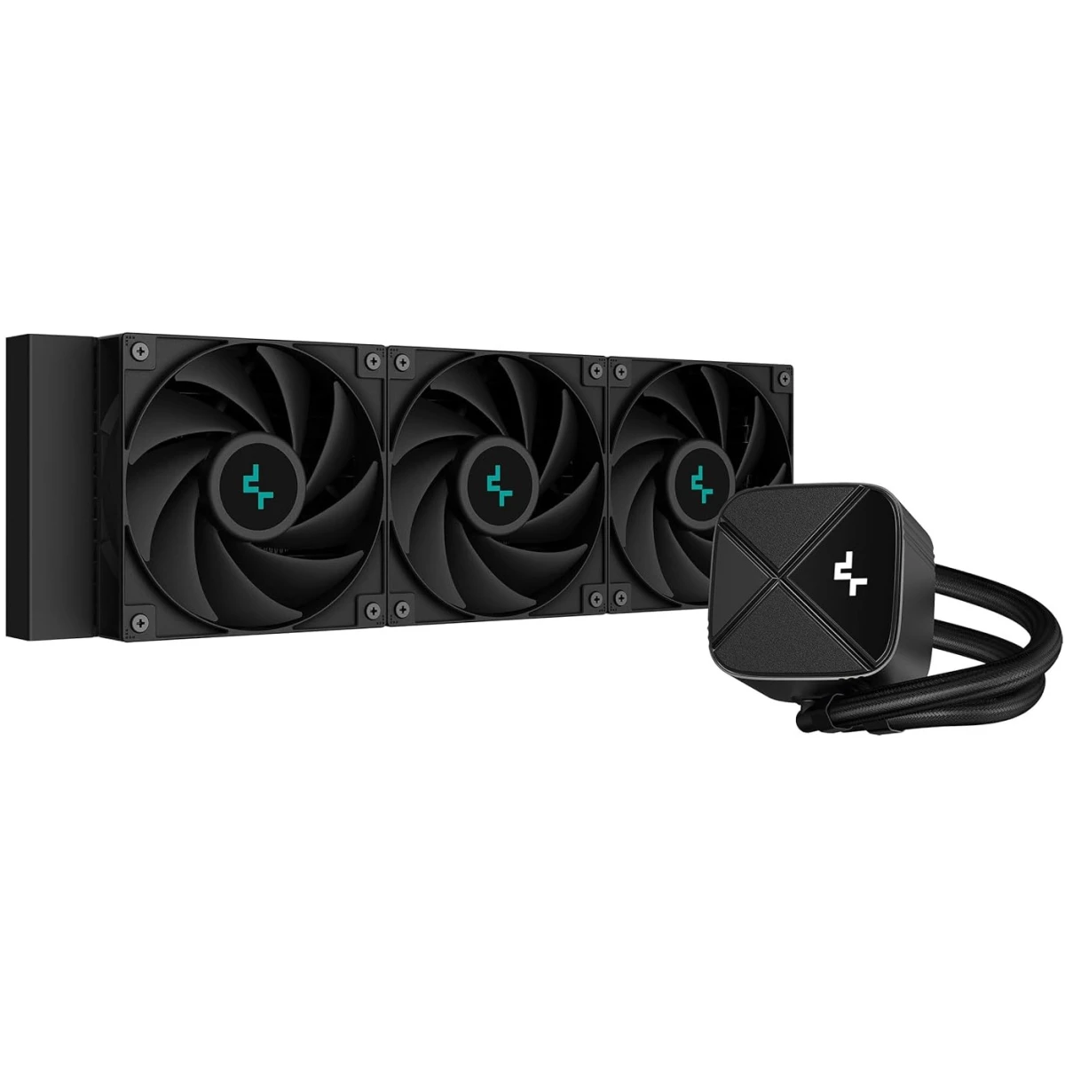 product-name:DeepCool LS720S ZERO DARK Liquid Cooler 360mm 3100RPM 300W TDP AIO Cooler Anti-Leak Tech CPU Water Cooler Textured Block For AMD & Intel - Black,supplier-name:Mania Computer Store