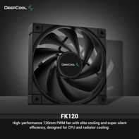 product-name:DeepCool FK120 3x 120mm 1850RPM 69CFM 4-Pin PWM High Performance For Cases & CPU Coolers - Black,supplier-name:Mania Computer Store