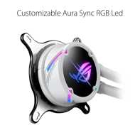 product-name:ASUS ROG Strix LC II 240 ARGB AIO Liquid Cooler 240mm Support Intel & AMD 2x 120mm 4-pin PWM Addressable RGB Fans - White,supplier-name:Mania Computer Store