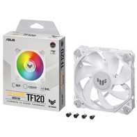 product-name:ASUS TUF Gaming TF120 ARGB Fan 3Pin LEDs Blade 120mm PWM Control For Computer Case & Liquid Radiator - White,supplier-name:Mania Computer Store