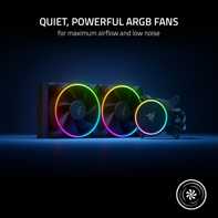 product-name:Razer Hanbo Chroma 240mm All-In-One Liquid Cooler aRGB Pump Cap Quiet Powerful aRGB Fans Silent PWM Fan RGB Chroma,supplier-name:Mania Computer Store