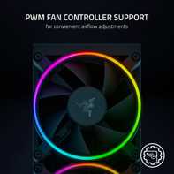 product-name:Razer Hanbo Chroma 240mm All-In-One Liquid Cooler aRGB Pump Cap Quiet Powerful aRGB Fans Silent PWM Fan RGB Chroma,supplier-name:Mania Computer Store