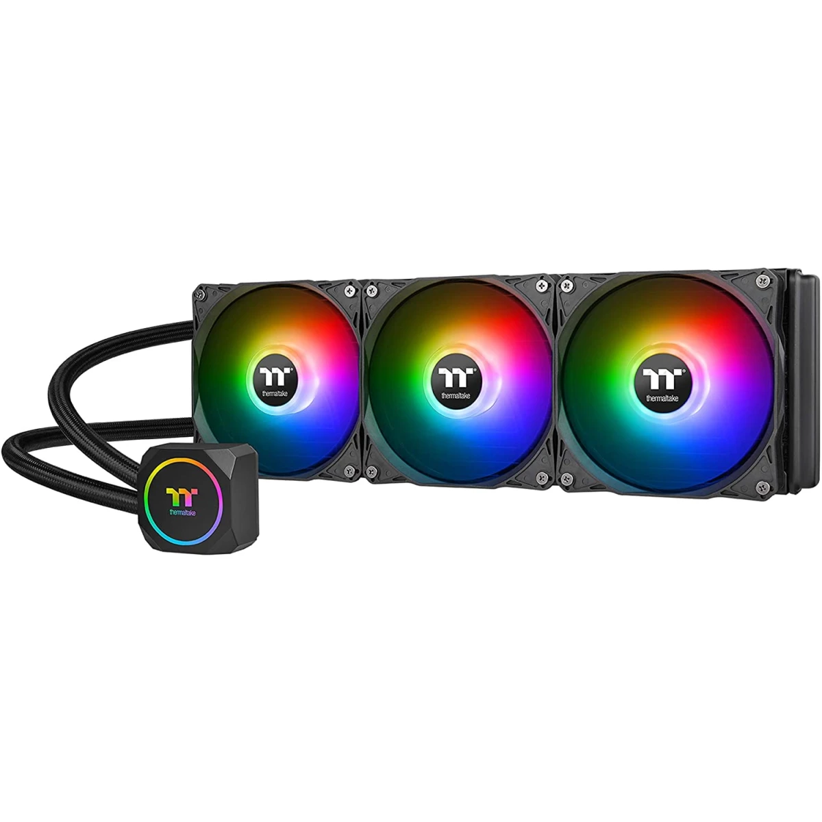 product-name:Thermaltake TH360 ARGB Sync Edition All-in-One 360mm Liquid Cooling System - Black,supplier-name:Mania Computer Store