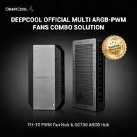 product-name:DeepCool FH-10 Integrated Fan Hub Powering up to 10 Fans (3-pin Non-PWM or 4-pin PWM) Occupying only One 4-pin M.B Header,supplier-name:Mania Computer Store