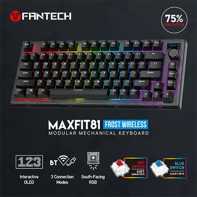 product-name:FANTECH MAXFIT81 MK910ABS FROST MODULAR BLUETOOTH, WIRELESS RGB MECHANICAL KEYBOARD – BLACK,supplier-name:Mania Computer Store