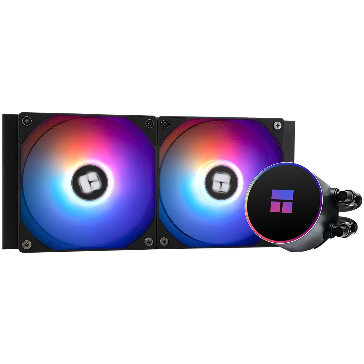 product-name:Thermalright Frozen Magic 240 Black ARGB V2 CPU Liquid Cooler, High Performance AIO w/ 2x TL-C12B-S Fans, LGA1700,supplier-name:Mania Computer Store