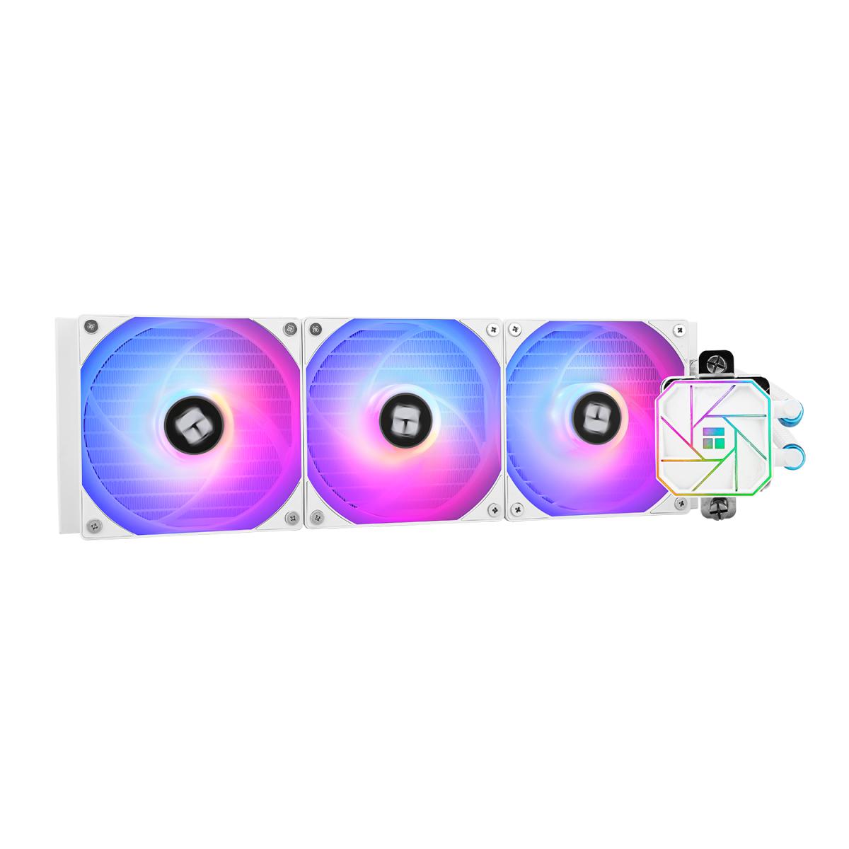 product-name:Thermalright Aqua Elite 360 White V3 ARGB CPU Liquid Cooler, High Performance AIO w/ 3x TL-C12W-S V2 Fans, LGA1700,supplier-name:Mania Computer Store